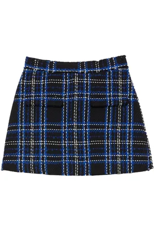 Msgm Skirt With Tartan Pattern