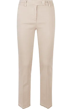 VIA MASINI 80 Cotton Straigh-Leg Trousers