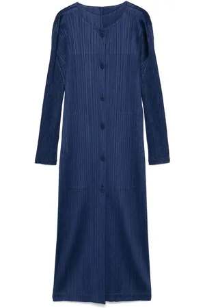 PLEATS PLEASE ISSEY MIYAKE Pleated Long Cardigan