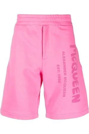 Alexander McQueen Logo Cotton Shorts