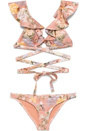 ZIMMERMANN Tallow Printed Bikini Set