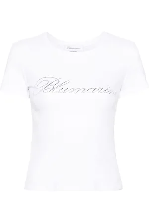 BLUMARINE Logo Cotton T-Shirt