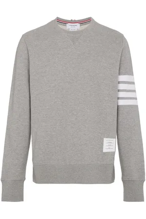 Thom Browne 4Bar Cotton Crewneck Sweatshirt