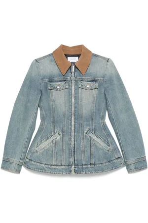 Alexander McQueen Flared Denim Jacket