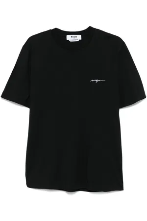 Msgm Cotton T-Shirt With Logo