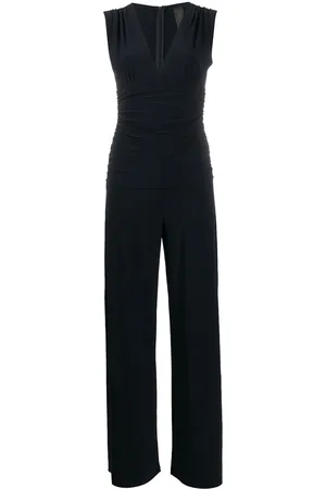 Norma Kamali V Neck Sleeveless Jumpsuit