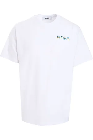 Msgm Cotton T-Shirt With Logo