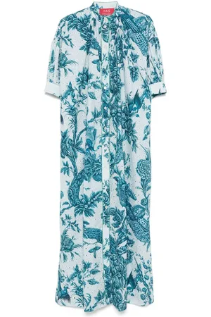 F.R.S For Restless Sleepers Printed Cotton Maxi Dress