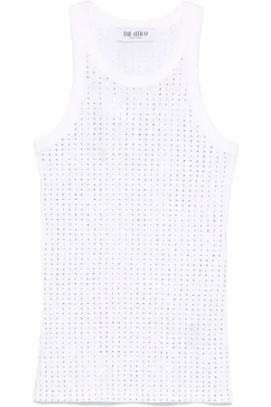 The Attico Strass Embellished Tank Top