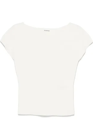 PAROSH Boat Neck T-Shirt