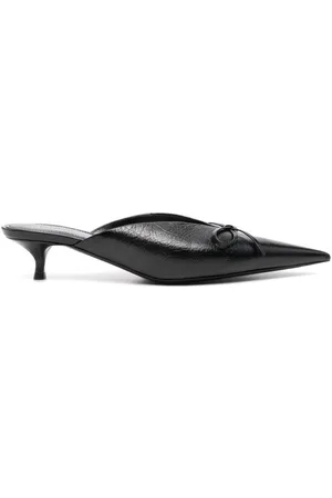 Balenciaga Knife Bow Leather Mules