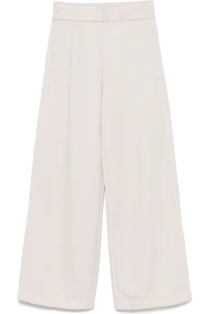 Max Mara Cotton Blend Wide-Leg Trousers
