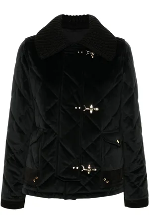 FAY 3Ganci Quilted Velvet Jacket