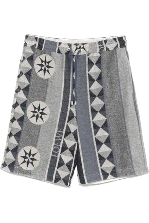 Loewe Jacuqard Cotton Blend Shorts