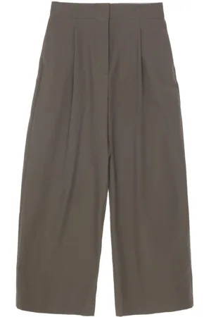 STUDIO NICHOLSON Wide Leg Cropped Trousers