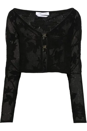 BLUMARINE Embroidered Cropped Cardigan