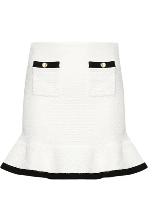 Self-Portrait Crochet Mini Skirt