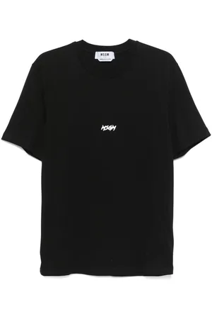Msgm Cotton T-Shirt With Logo