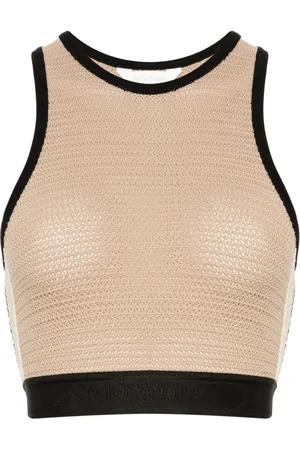 Palm Angels Knitted Cropped Top