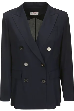 ALBERTO BIANI Georgette Double-Breasted Jacket