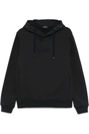 HERNO Logo Cotton Hoodie