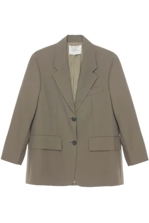 STUDIO NICHOLSON Wool Single-Breasted Blazer Jacket
