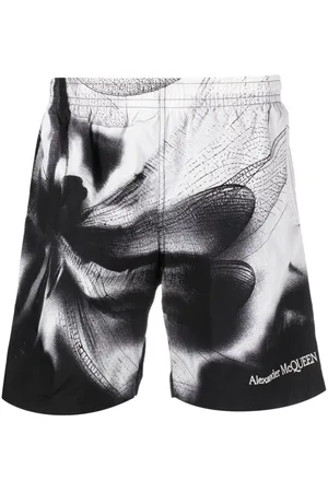 Alexander McQueen Dragonfly Print Swim Shorts