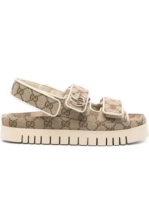 Gucci Gg Supreme Slingback Sandals