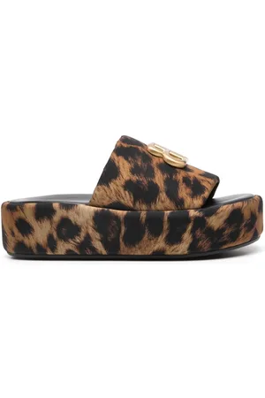 Balenciaga Leopard Print Sandals