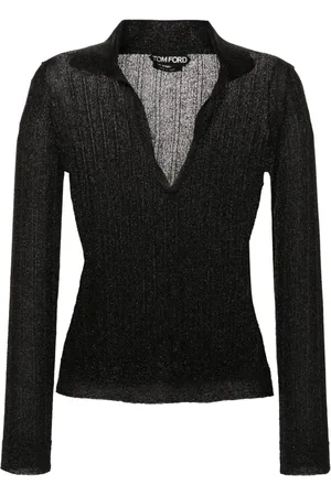 Tom Ford Ribbed Lurex Polo Shirt