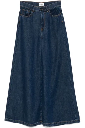 PAROSH Denim Wide-Leg Jeans