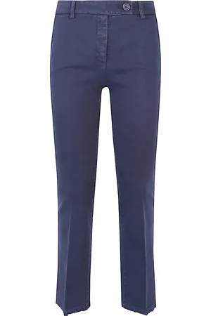 VIA MASINI 80 Cotton Straight-Leg Trousers