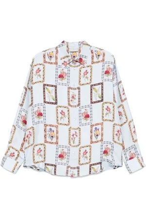 PIERRE-LOUIS MASCIA Printed Silk Shirt