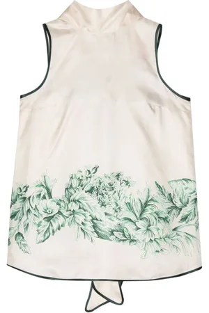 F.R.S For Restless Sleepers Silk Printed Top