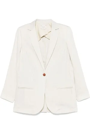 ALYSI Striped Single-Breasted Blazer Jacket