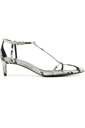 Khaite Bella Leather Heel Sandals