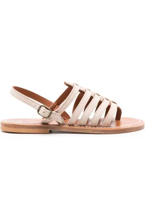 K jacques Homere Leather Flat Sandals