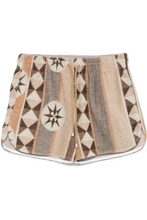 Loewe Cotton Blend Jacquard Shorts