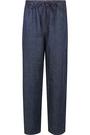 Apuntob Linen Striagh-Leg Trousers