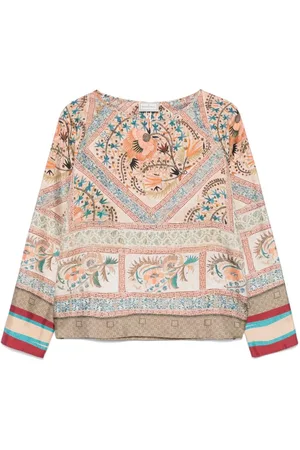 PIERRE-LOUIS MASCIA Printed Silk Blouse