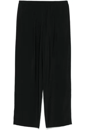 ALYSI Cotton Blend Wide-Leg Trousers