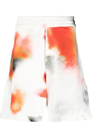 Alexander McQueen Obscure Flower Cotton Shorts