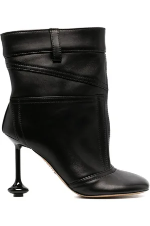 Loewe Toy Leather Heel Ankle Boots