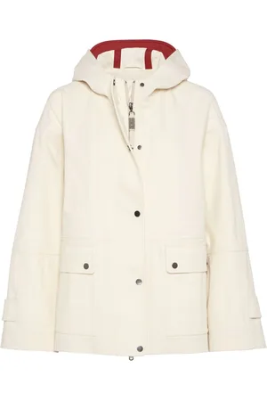 Brunello Cucinelli Hooded Canvas Waterproof Jacket