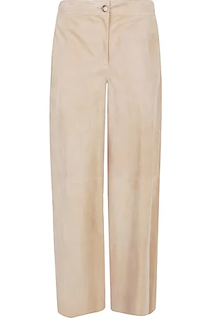 VIA MASINI 80 Suede Leather Trousers