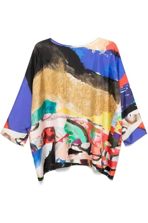 DANIELA GREGIS Printed Silk Blouse