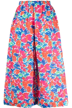 DANIELA GREGIS Printed Wide-Leg Trousers