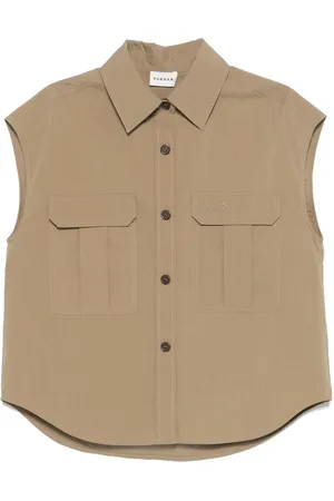 PAROSH Cotton And Nylon Sleeveless Shirt