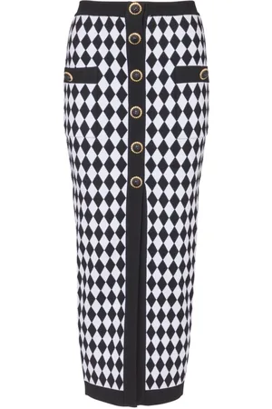 Balmain Buttoned Midi Skirt