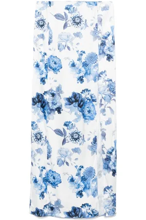 ALICE+OLIVIA Stephine Printed Long Skirt